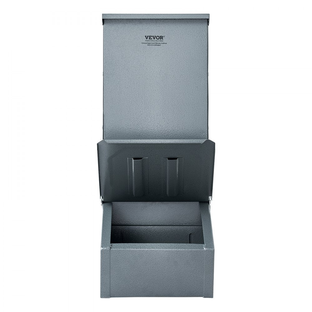 VEVOR Hog Feeder 2.2 Bushel Metal Double Door Pig Feeder Feeding up to 5 Hogs