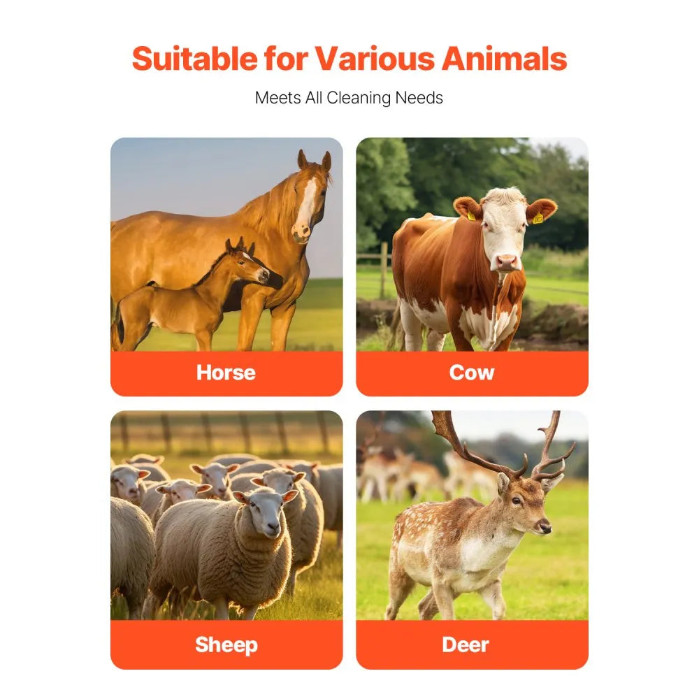 VEVOR Livestock Scratching Brush 6Pcs Itch Relief Horse Scratcher Brush 20 in