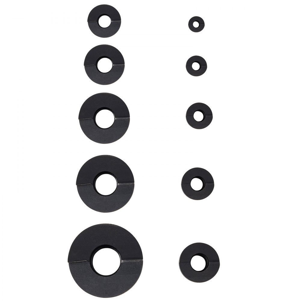 VEVOR 15 Ton Hydraulic Knockout Punch Driver Kit Hole Tool 1/2"-4" with 10 Dies