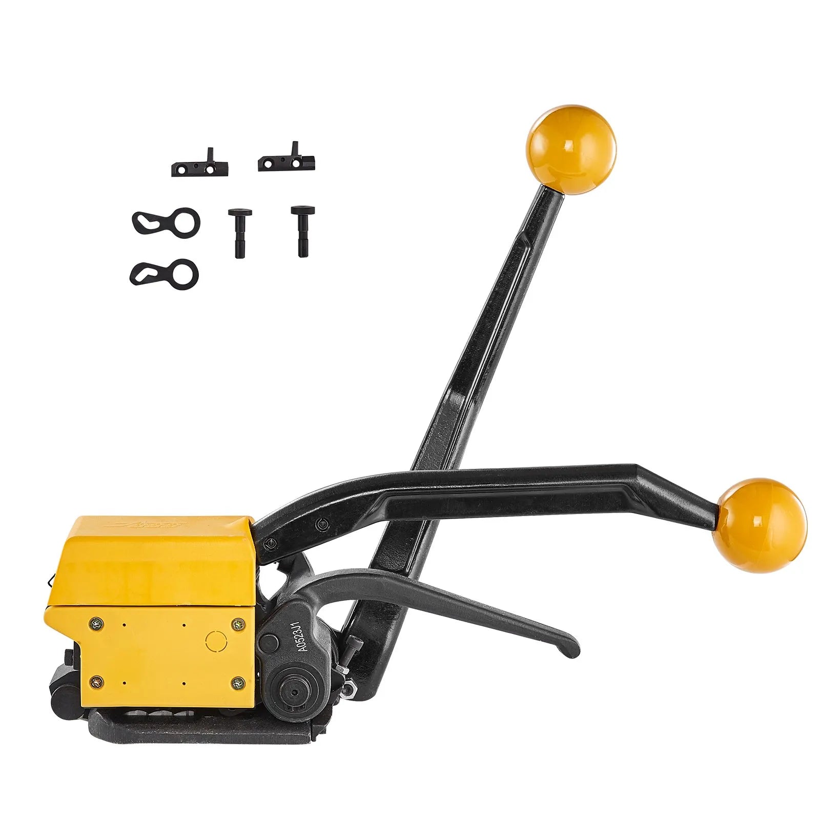 VEVOR Steel Strapping Tool for 1/2"-3/4" Width, 3-in-1 (Tensioner, Crimper, Cutter) Manual Belt Packaging Banding Machine Packaging Metal Steel Strapping Banding Tool Machine for Stainless Steel Strap