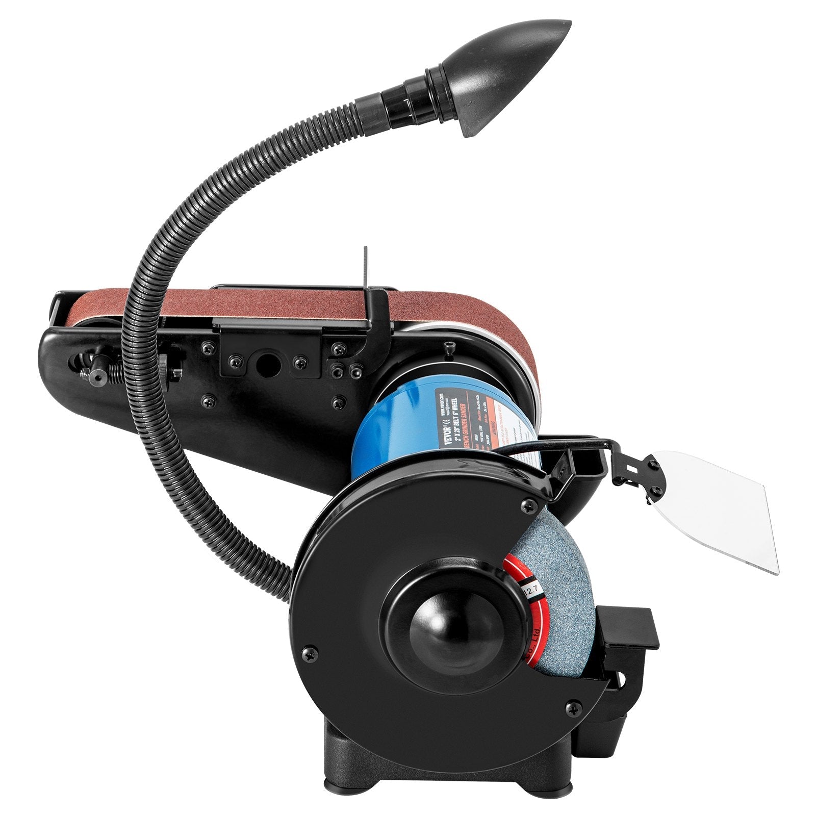 VEVOR 2 IN 1 2inch Belt Grinder for Knife Making 6inch 3450rpm per min Belt and Disc Bench Sander 90 Degree Belt Holder with Sturdy Base and LED Working Lamp