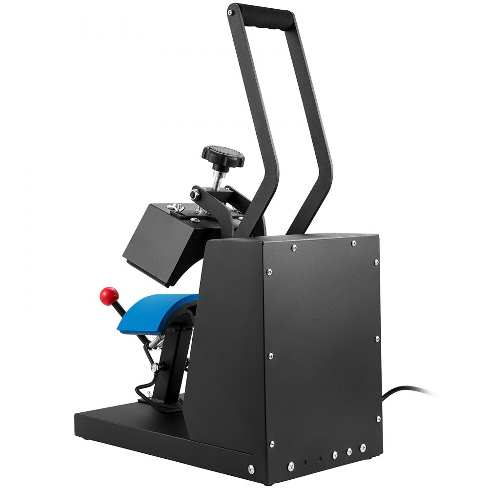 VEVOR Hat Heat Press, 4-in-1 Cap Heat Press Machine, 6 x 3in Clamshell Sublimation Transfer, LCD Digital Timer Temperature Control with 4pcs Curved Heating Elements (6x3/6.7x2.7/6.7x2.7/8.1x3.5)