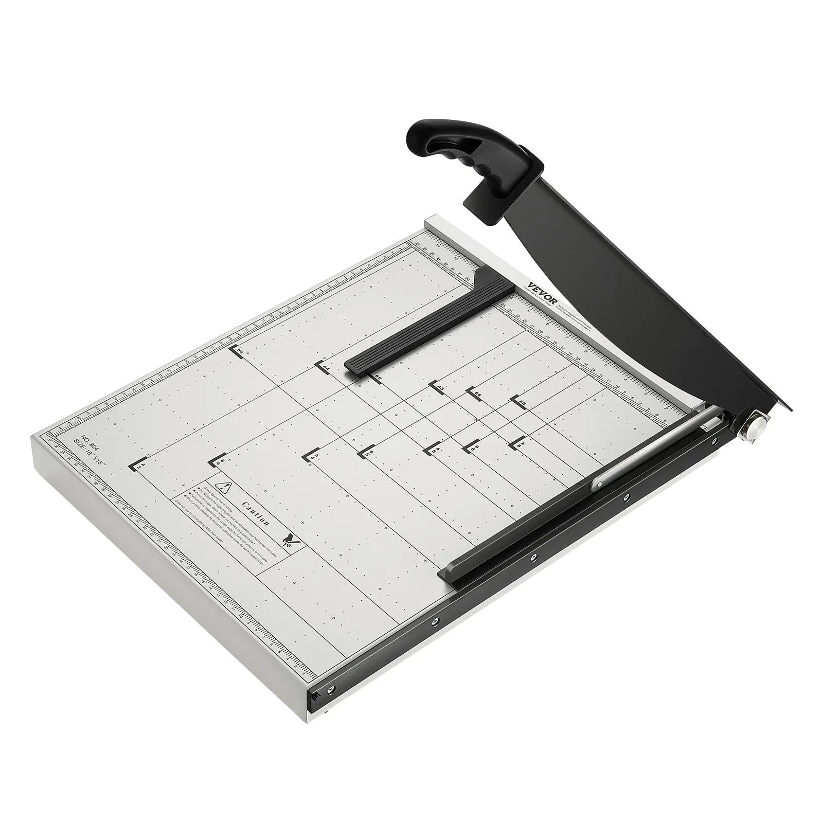 VEVOR Paper Cutter, Guillotine Trimmer, 18" Cut Length, 20 Sheets Capacity, Heavy Duty Guillotine Paper Cutter with Guard Rail/Blade Lock for Cardstock/Cardboard, Paper Trimmer for Home Office School