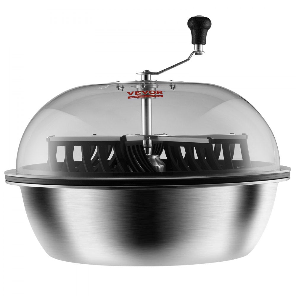 VEVOR Leaf Bowl Trimmer, 24'' Trimmer Bowl, Manual Bud Trimmer with Stainless-Steel Blades for Twisted Spin Cut, Clear Visibility Dome and Hand Pruner Included, for Cutting Leaves, Buds, Flowers
