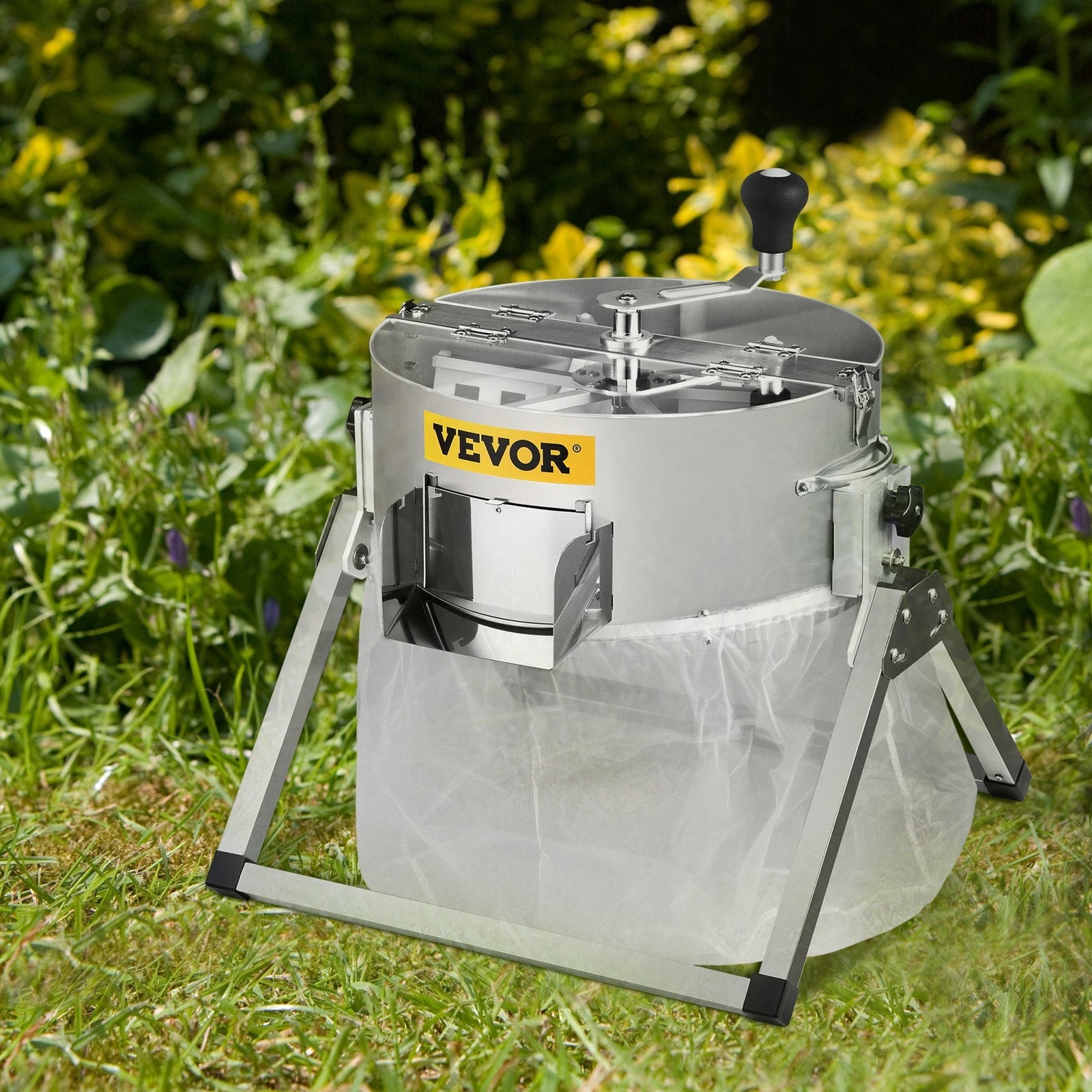 VEVOR Bud Leaf Trimmer, 16 inch Manual Hydroponic Dry or Wet Plant Trimming Machine, with Sharp Stainless Steel Blades & Solid Metal Gearbox, Twisted Spin Cut for Flowers, Leaves, Herbs