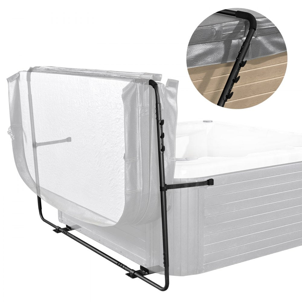VEVOR Hot Tub Cover Lift, Spa Cover Lift, Height 31.5" - 41.3" Width 53" - 92.5" Adjustable, Installed at the Bottom on One Side, Suitable for Various Sizes of Rectangular Bathtubs, Hot Tubs, Spa