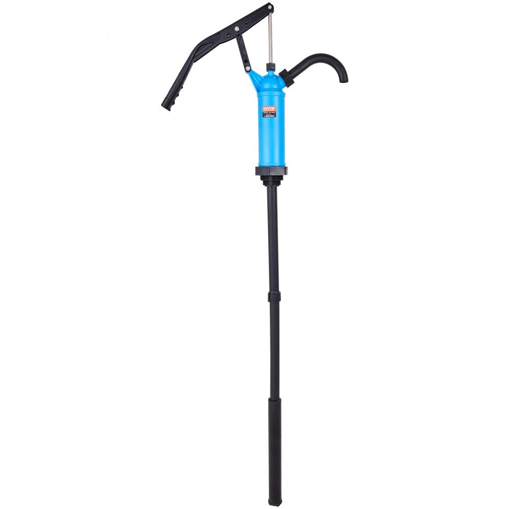 VEVOR Drum Pump, 9.5 oz. Per Stroke, Lever-Action Barrel Pump, Fits 5-55 Gallon Drums with 3-Section Suction Tube Assembly & Hose, Hand Operated, Designed to Transfer Water, Alcohol, Corrosive Liquids