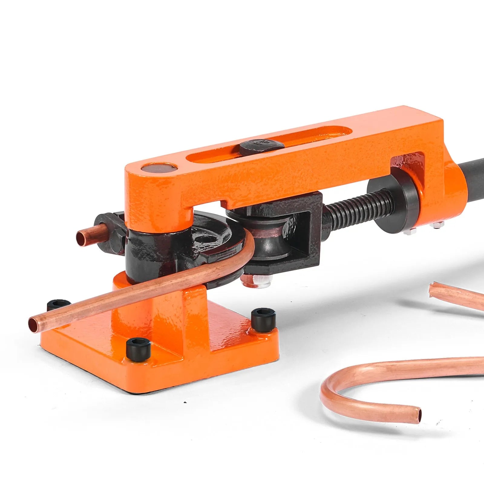 VEVOR Pipe Tube Bender, 3/8" to 1" OD Manual Pipe Tube Bender with 7 Bending Dies, 180° Copper Aluminum Pipes Bending Tools for HVAC Air Conditioning Refrigerator Auto Repair