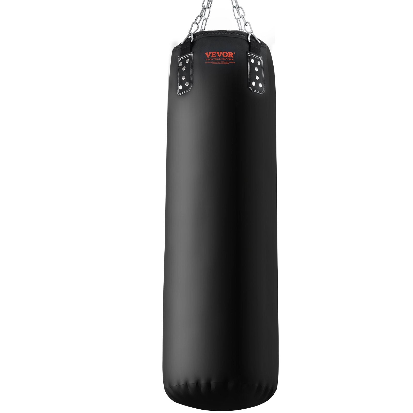VEVOR Punching Bag for Adults, 4ft PVC Heavy Boxing Bag Set, Punching Bag with Chains and Gloves, Hanging Boxing Bag for MMA Karate Judo, Muay Thai Kickboxing Boxing, Home Gym Training, (Unfilled)