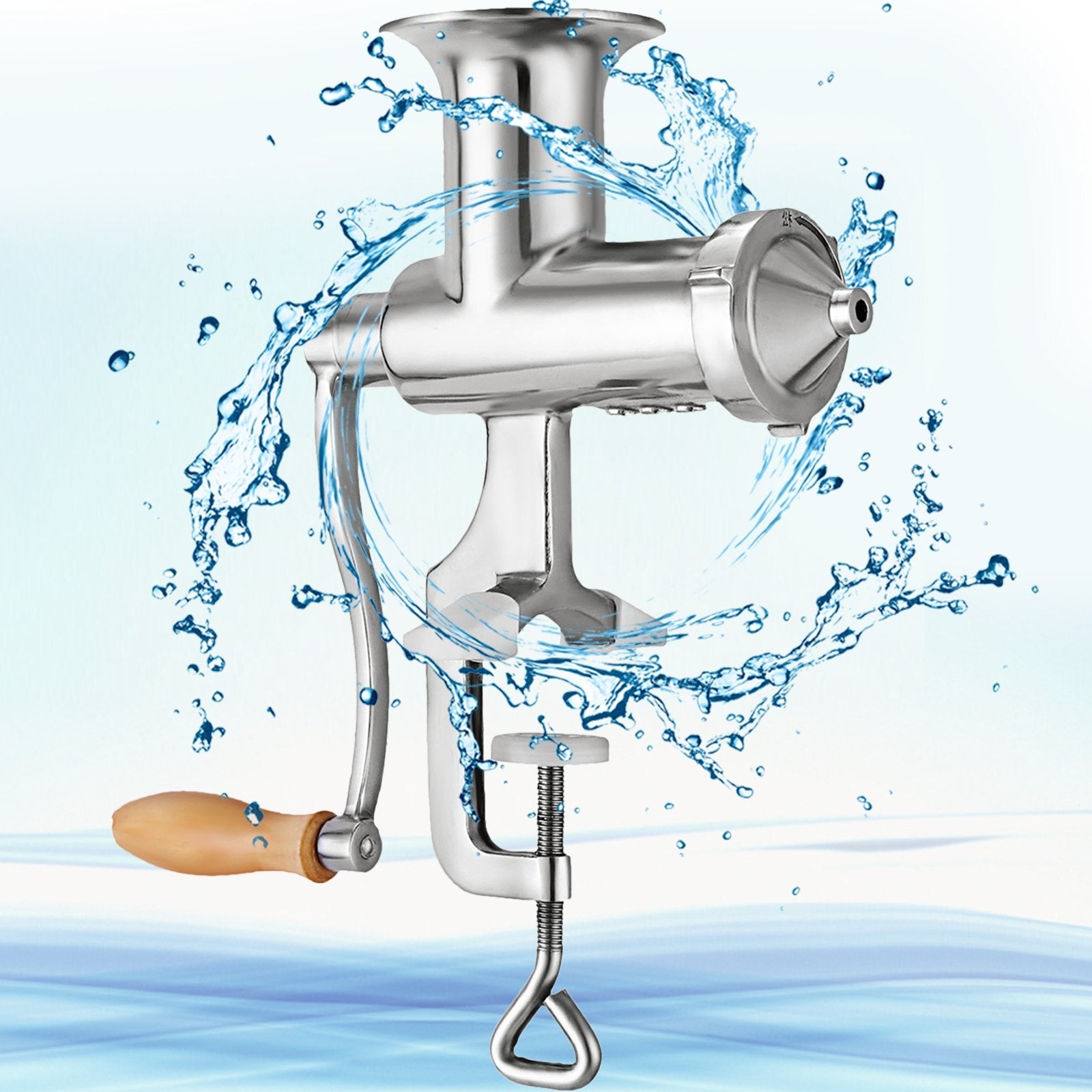 VEVOR Wheatgrass Extractor Portable Wheatgrass Juicer with 3 Sieves Wheatgrass Juicers Manual Stainless Steel Wheatgrass Extractor Machine for Wheat Grass Fruit Vegetable