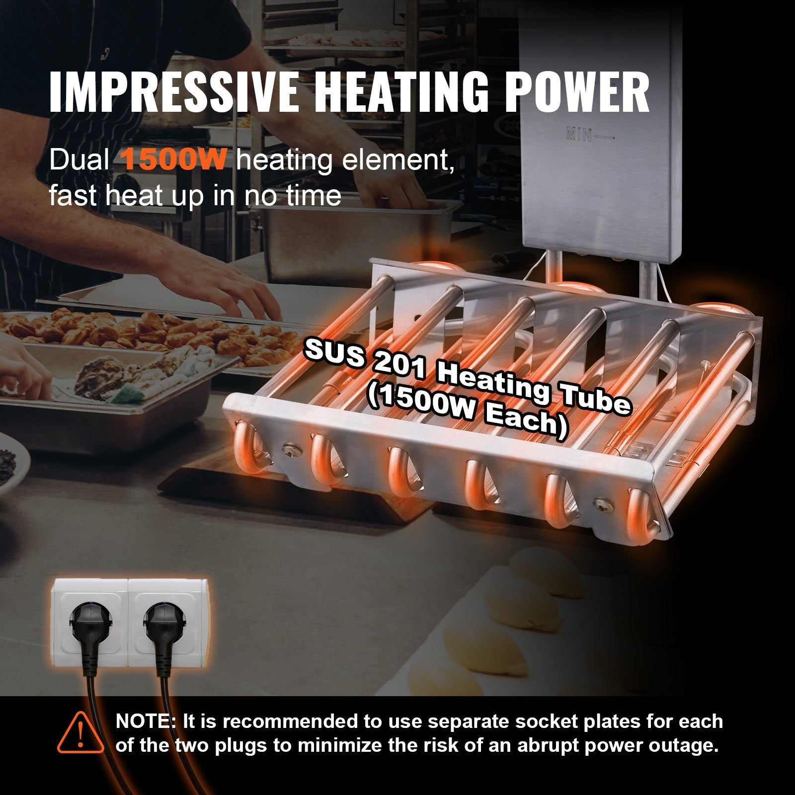 VEVOR Commercial Electric Deep Fryer, 24L 3000W Dual Removable Basket, Stainless Steel Electric Countertop Fryer with Time Control and Oil Filtration, Deep Fryer for Commercial Restaurant Use, Silver