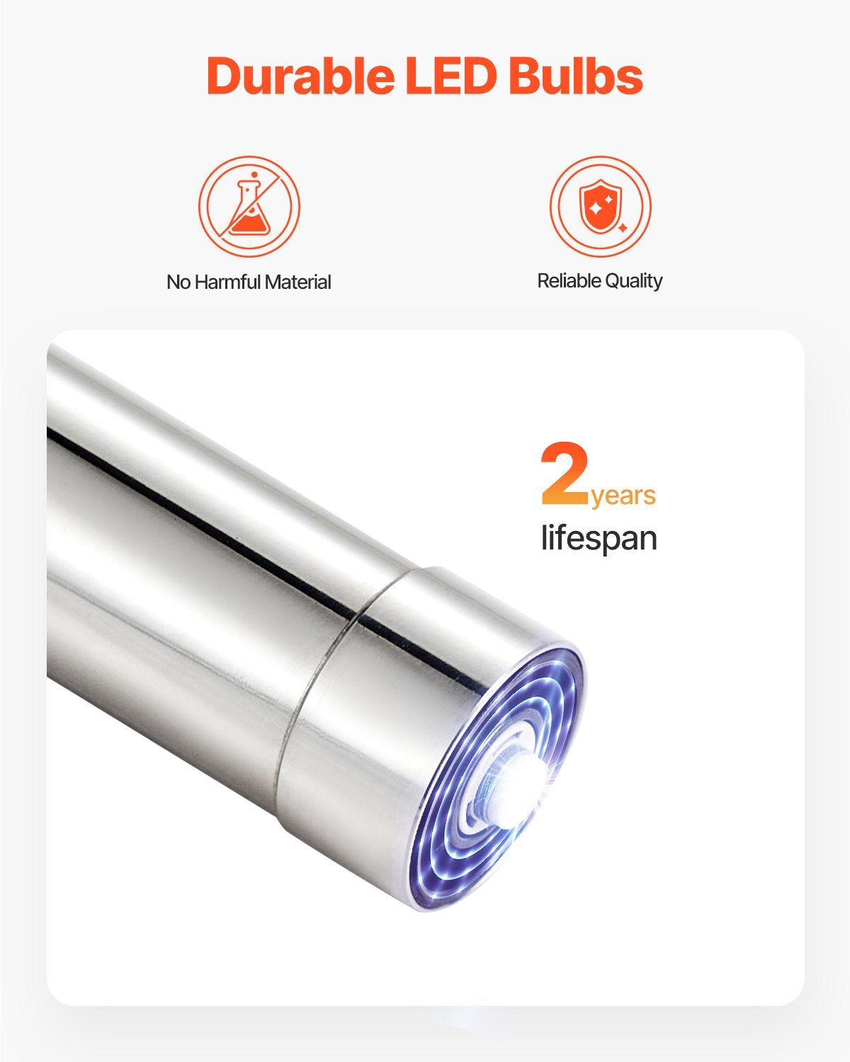 VEVOR 110V 8W UV Water Purifier 1GPM Ultraviolet Water Purifier Filter