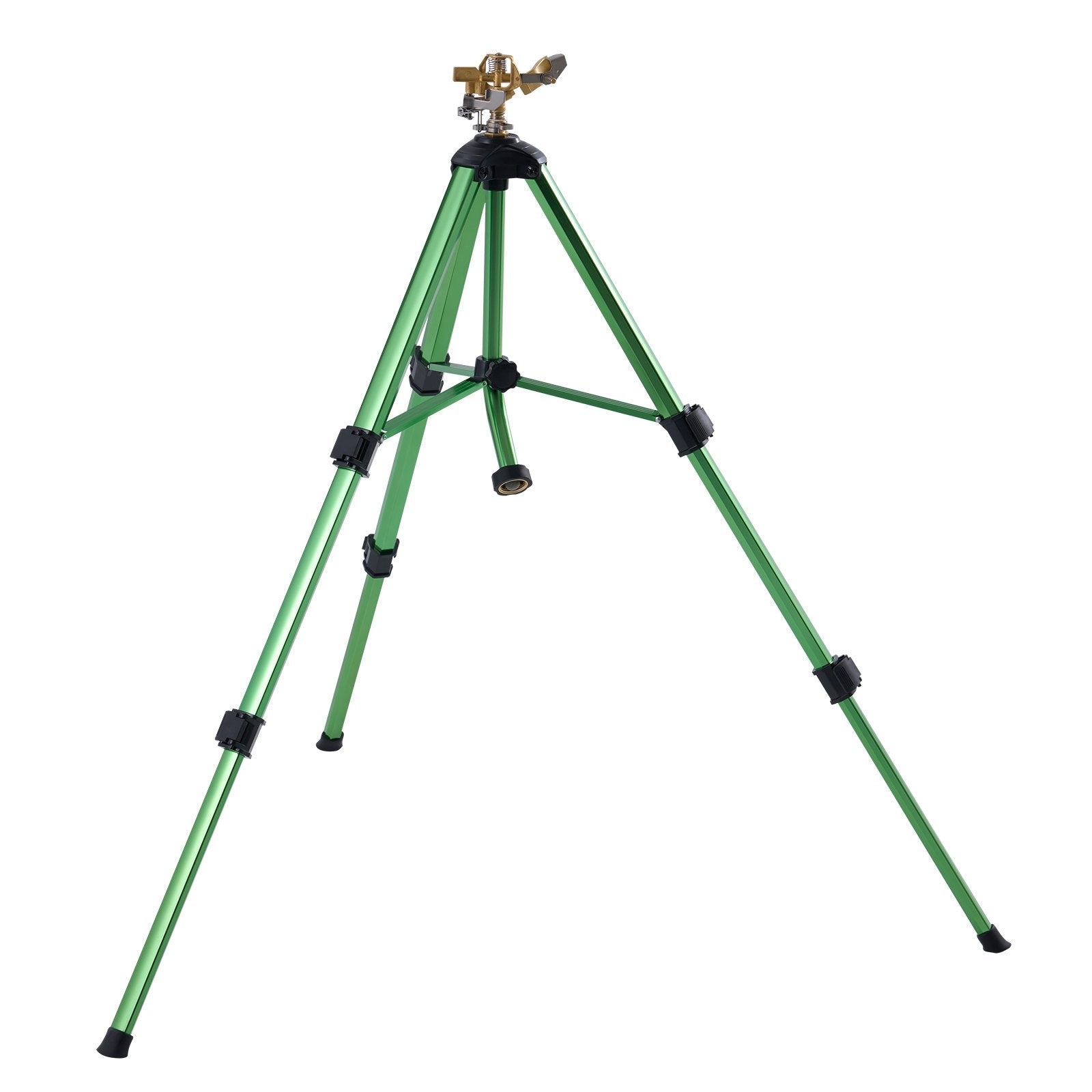 VEVOR Tripod Sprinkler 360° Spray Heavy Duty Sprinklers for Lawn Garden Green