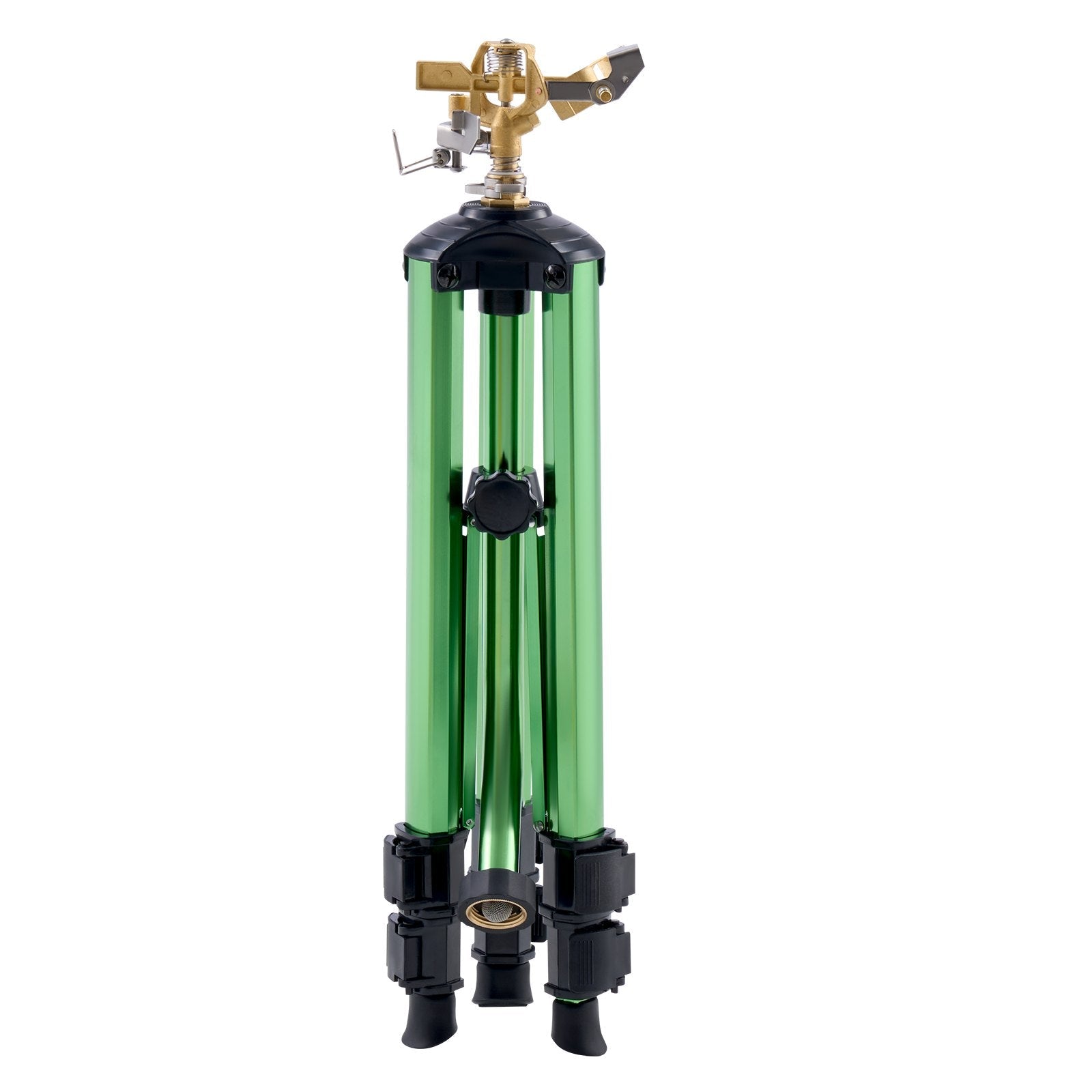 VEVOR Tripod Sprinkler 360° Spray Heavy Duty Sprinklers for Lawn Garden Green