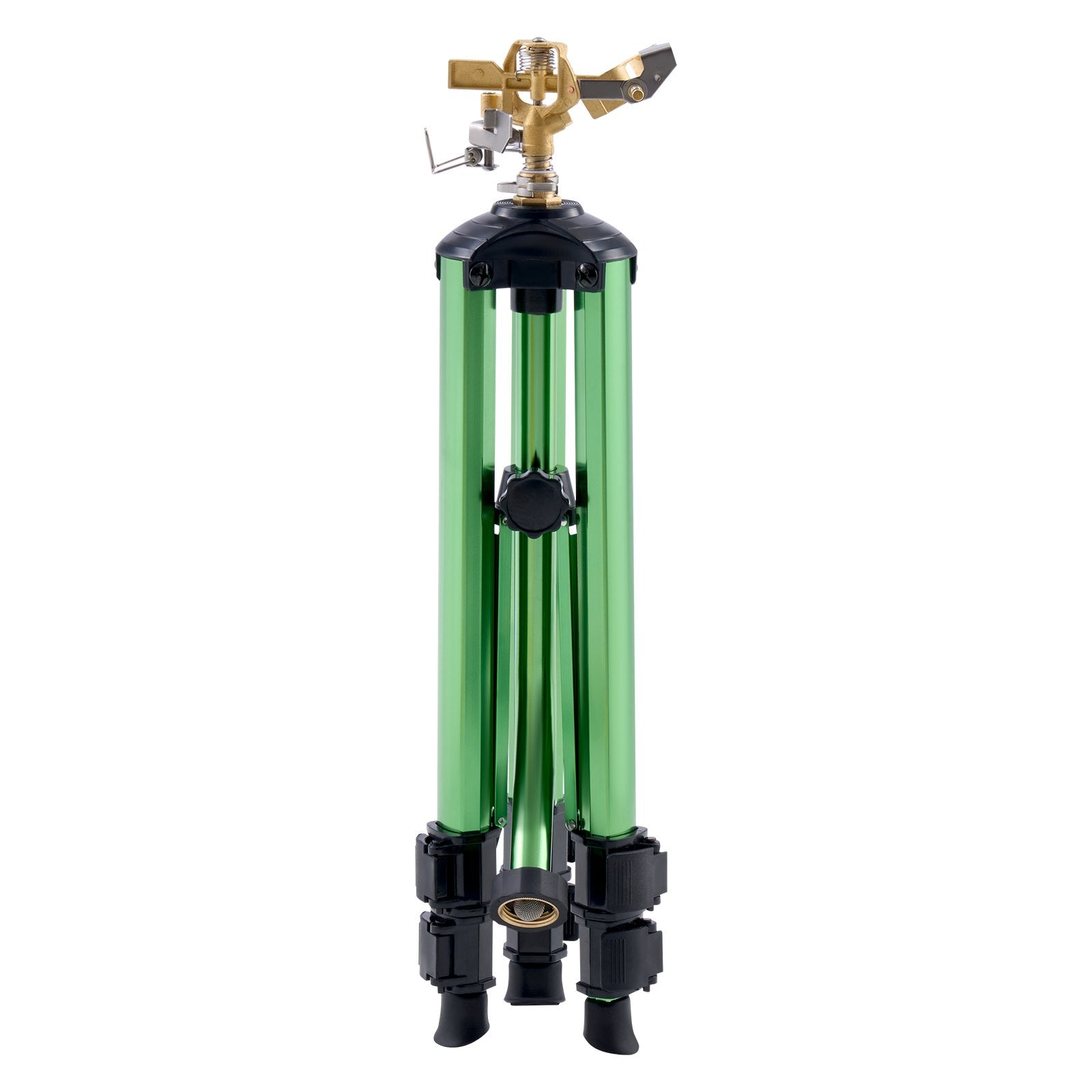 VEVOR Tripod Sprinkler 360° Spray Heavy Duty Sprinklers for Lawn Garden Green