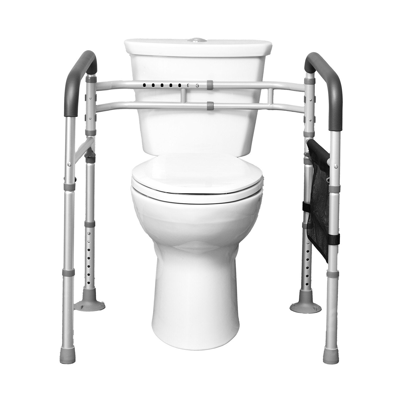 VEVOR Foldable Toilet Safety Rail Toilet Rail with Non-Slip Handles for Seniors