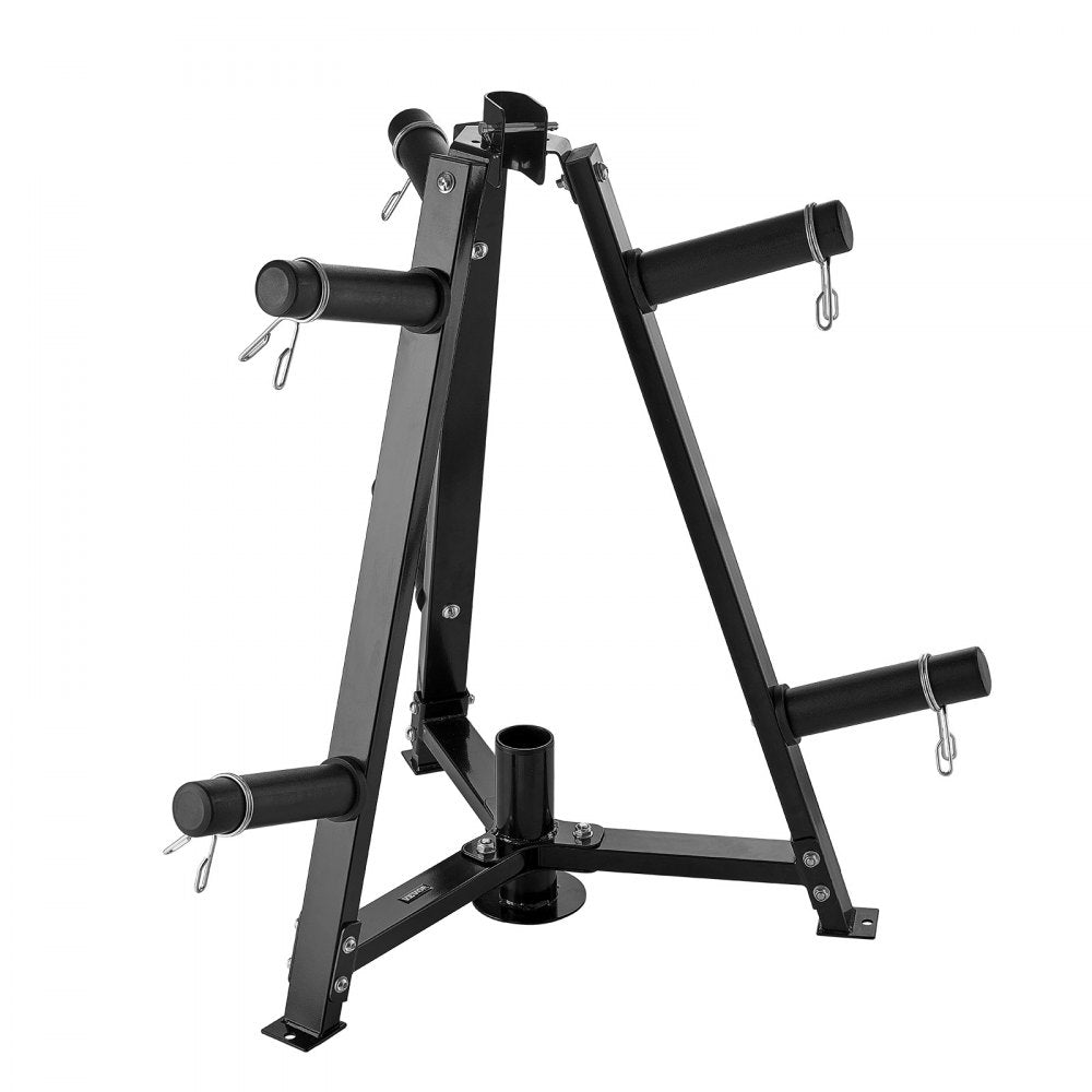 VEVOR Weight Plate Rack Weight Plate Tree Home Gym Barbell Storage Stand 2 inch