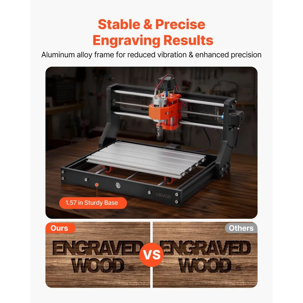 Vevor 3018 CNC Router Machine – 60W Spindle, 3-Axis Wood Engraving & Milling Machine