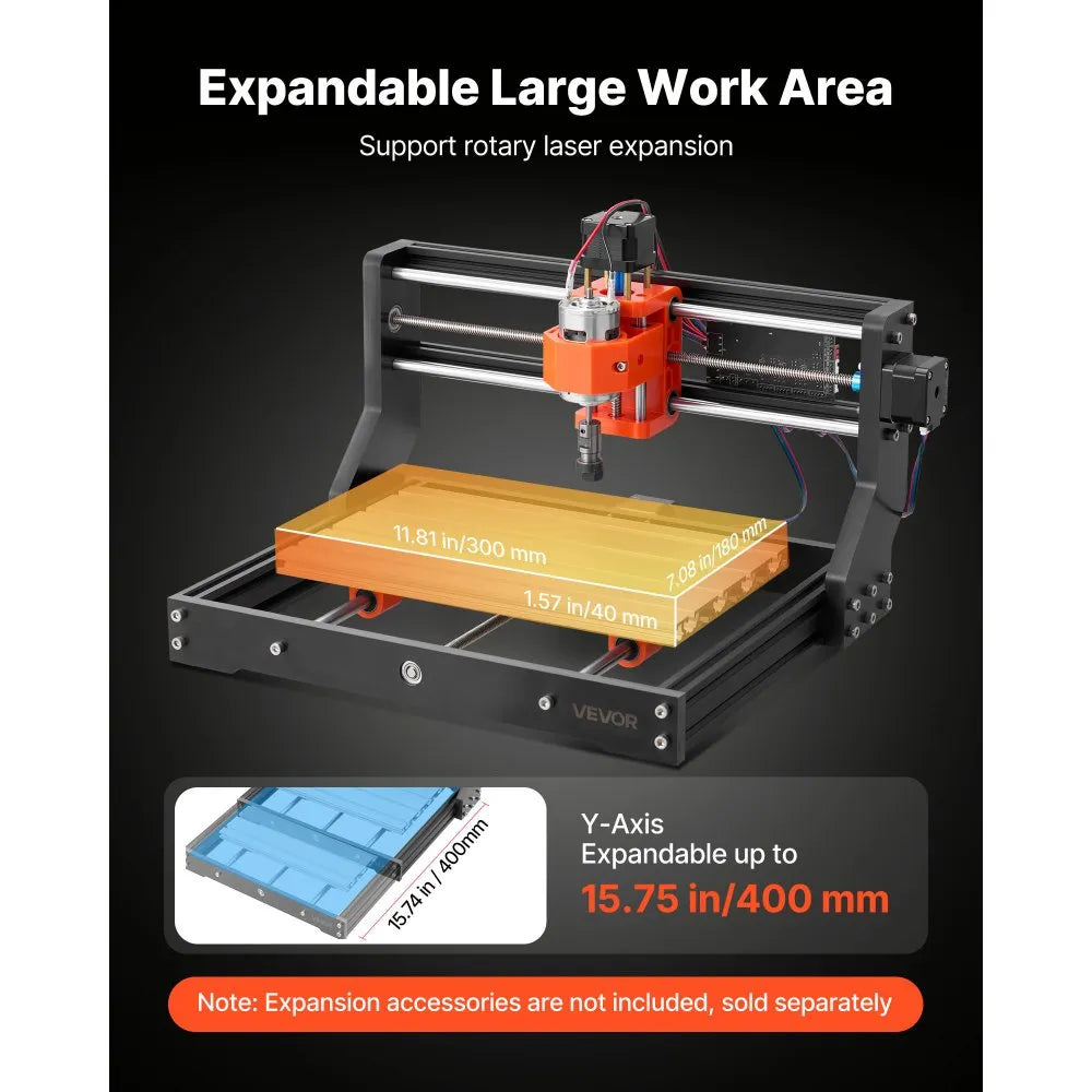 Vevor 3018 CNC Router Machine – 60W Spindle, 3-Axis Wood Engraving & Milling Machine