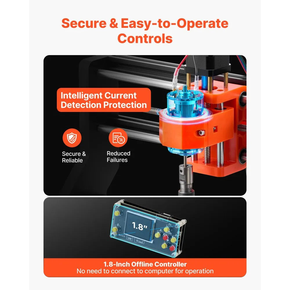 Vevor 3018 CNC Router Machine – 60W Spindle, 3-Axis Wood Engraving & Milling Machine