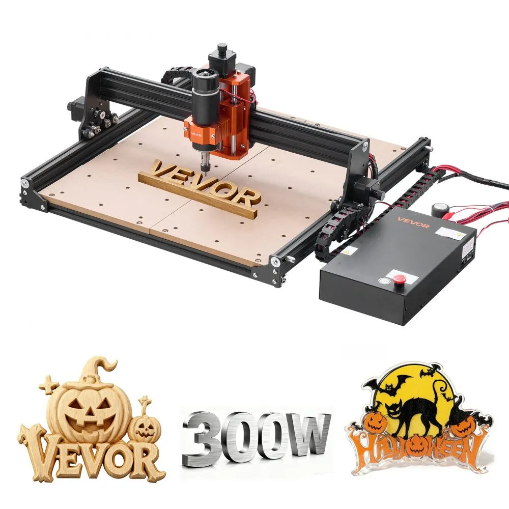 VEVOR CNC Router Machine – 300W Spindle | Large 400×400 mm Work Area