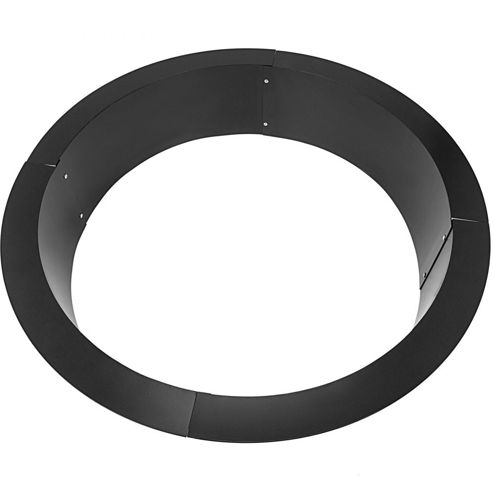 VEVOR Fire Pit Ring 42-Inch Outer/36-Inch Inner Diameter, Fire Pit Insert 3.0mm Thick Heavy Duty Solid Steel, Fire Pit Liner DIY Campfire Ring Above or In-Ground for Outdoor
