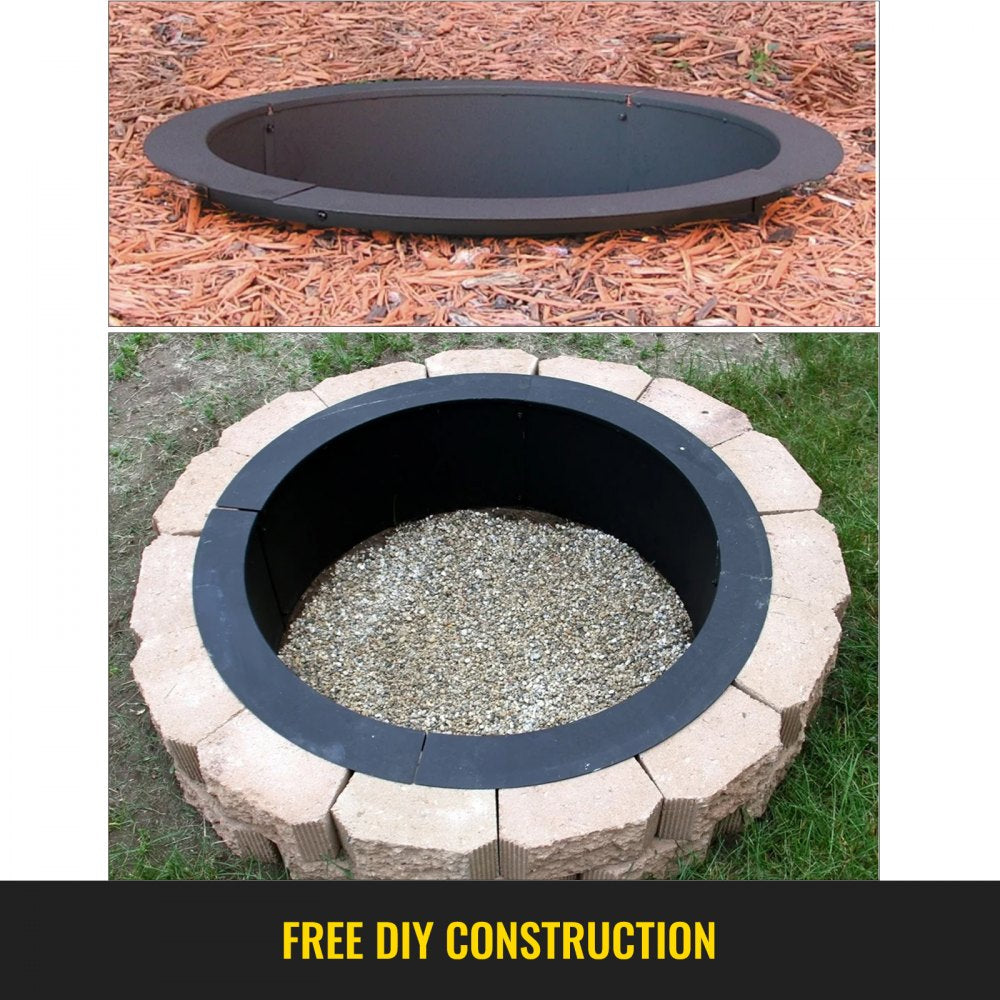 Fire Pit Ring/liner Diy Above Or In-ground 45 Inch Outside X 39 Inch Inside