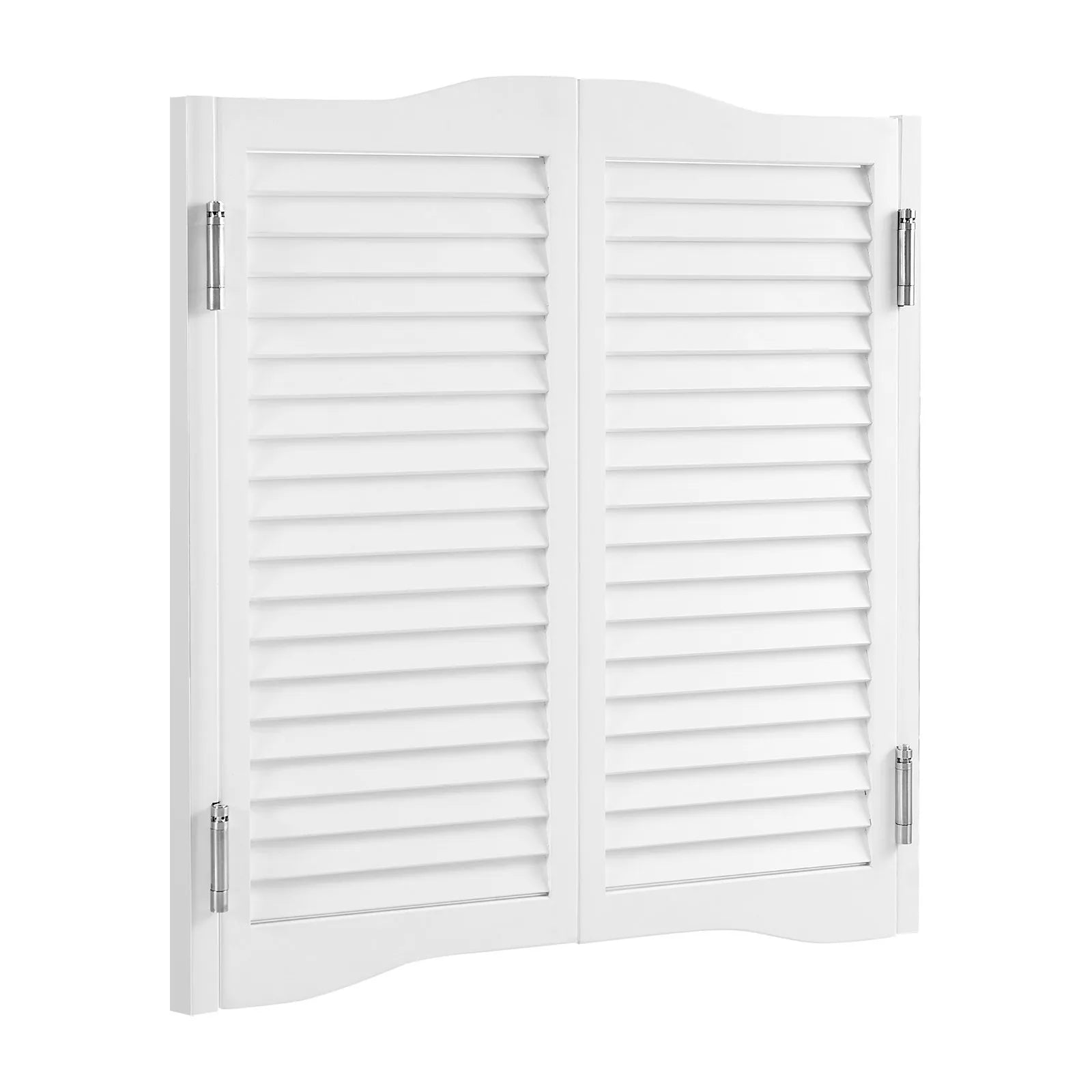 VEVOR Swinging Cafe Doors 32" x 36" Pine Wood White with Hinges & Hardware