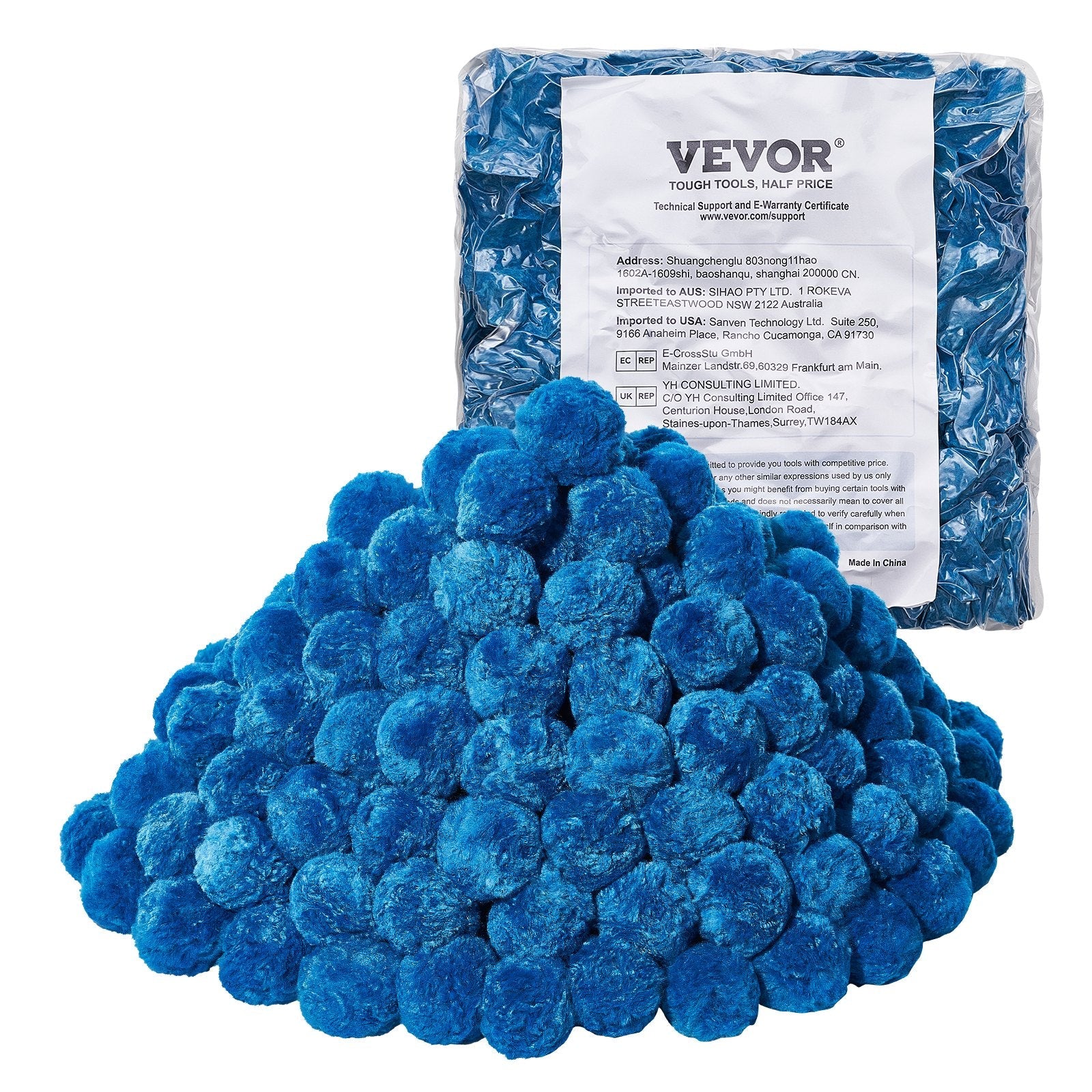 VEVOR Pool Filter Balls for Sand Filter Pump Swimming Pool 3.1 lbs Reusable Blue