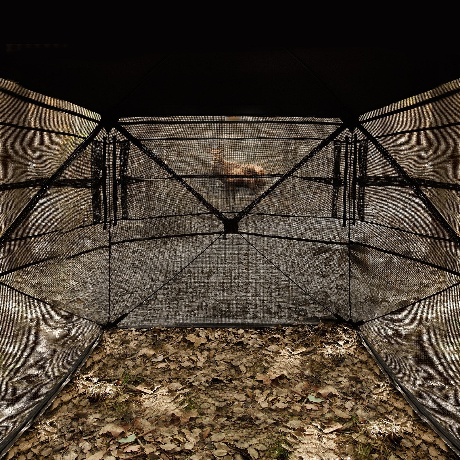 VEVOR Hunting Blind 270° See Through Ground Blind One-Way Mesh for 4-5 Person