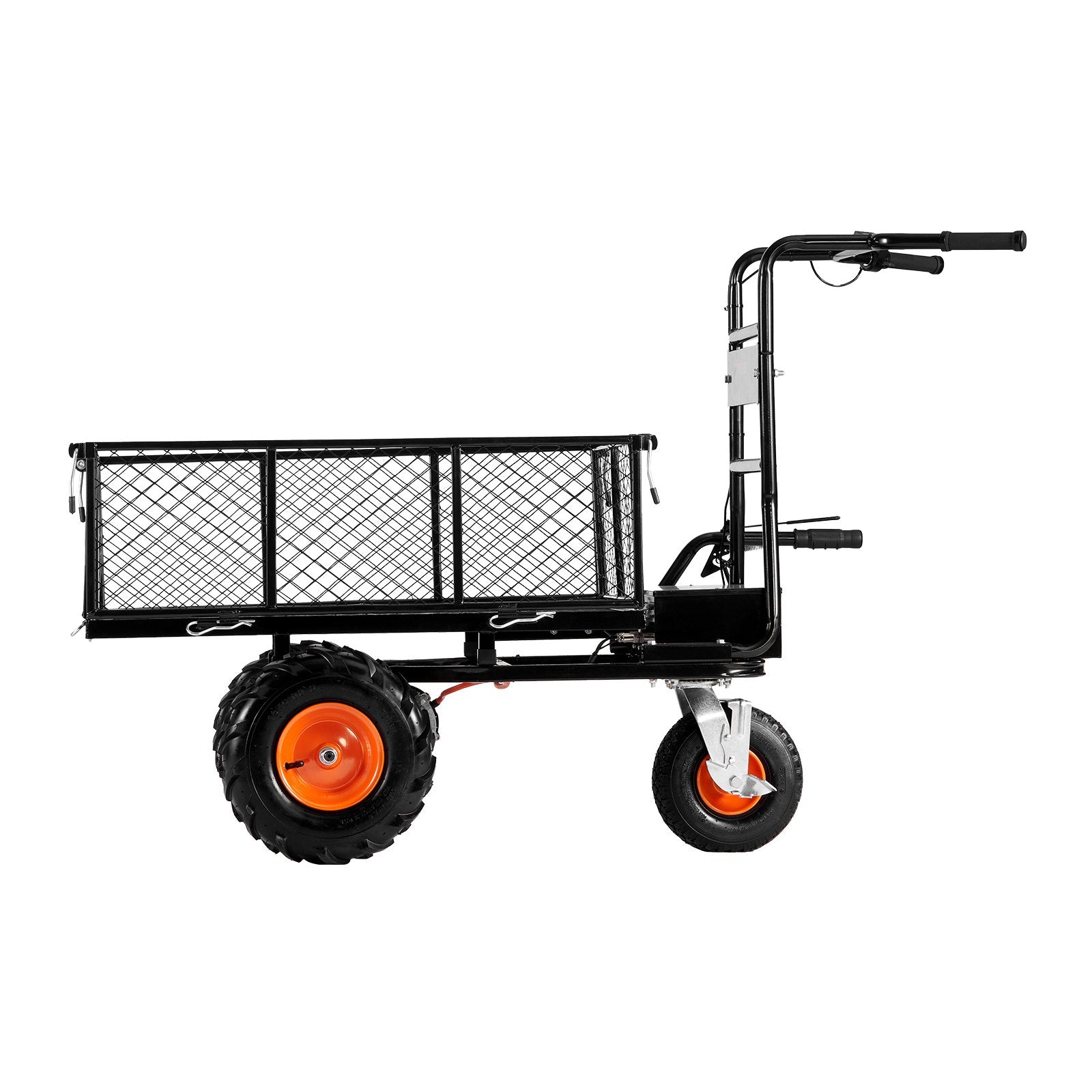 VEVOR Electric Utility Cart 500lbs Capacity Power Wagon 36V 432W Wheelbarrow
