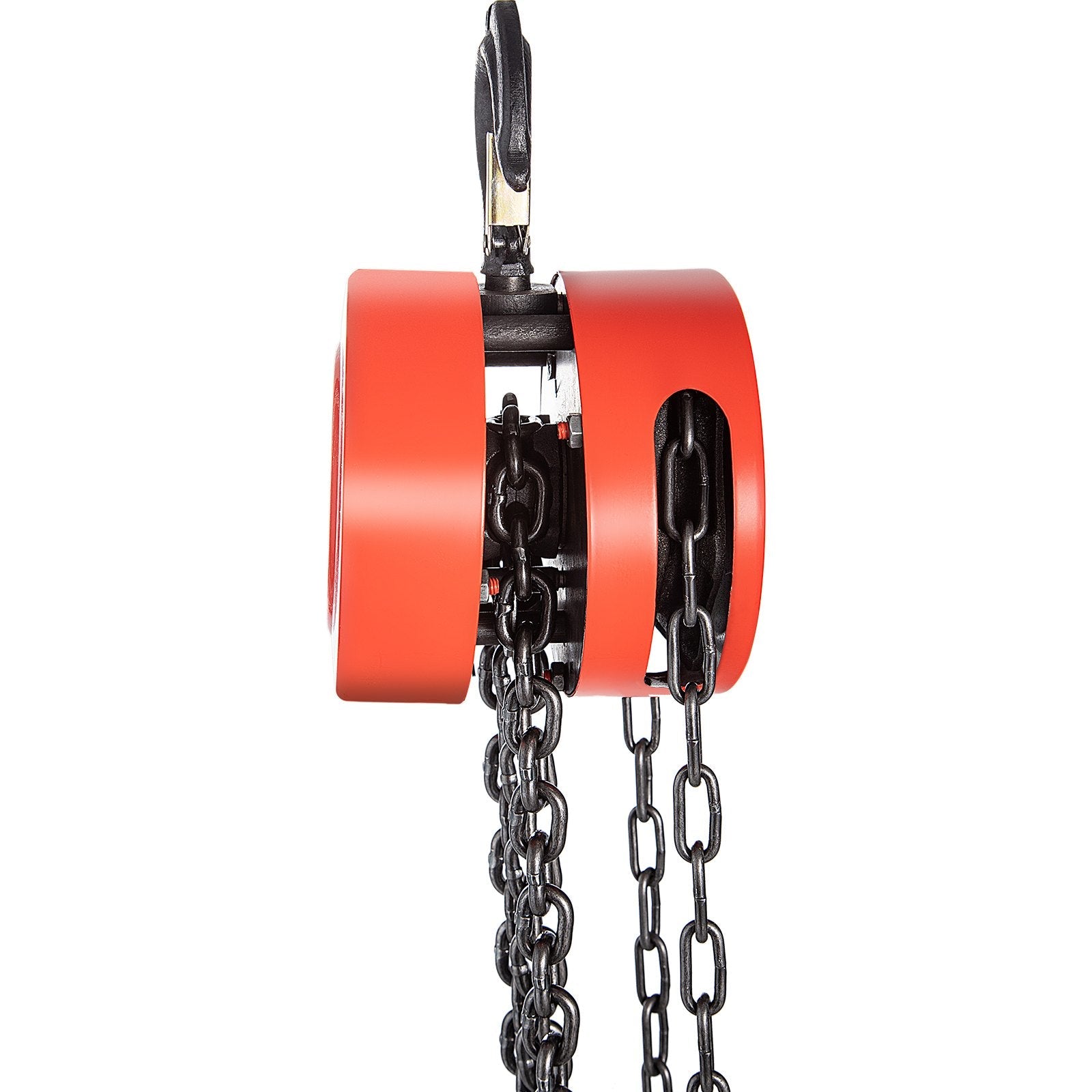 VEVOR Hand Chain Hoist, 2200 lbs /1 Ton Capacity Chain Block, 10ft/3m Lift Manual Hand Chain Block, Manual Hoist w/ Industrial-Grade Steel Construction for Lifting Good in Transport & Workshop, Red