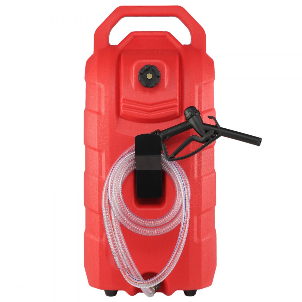 VEVOR 16 Gallon Fuel Caddy, 7.8 L/min, Portable Gas Storage Tank Container with Hand Pump Rubber Wheels, Fuel Transfer Storage Tank for Gasoline Diesel Machine Oil Car Mowers Tractor Boat Motorcycle