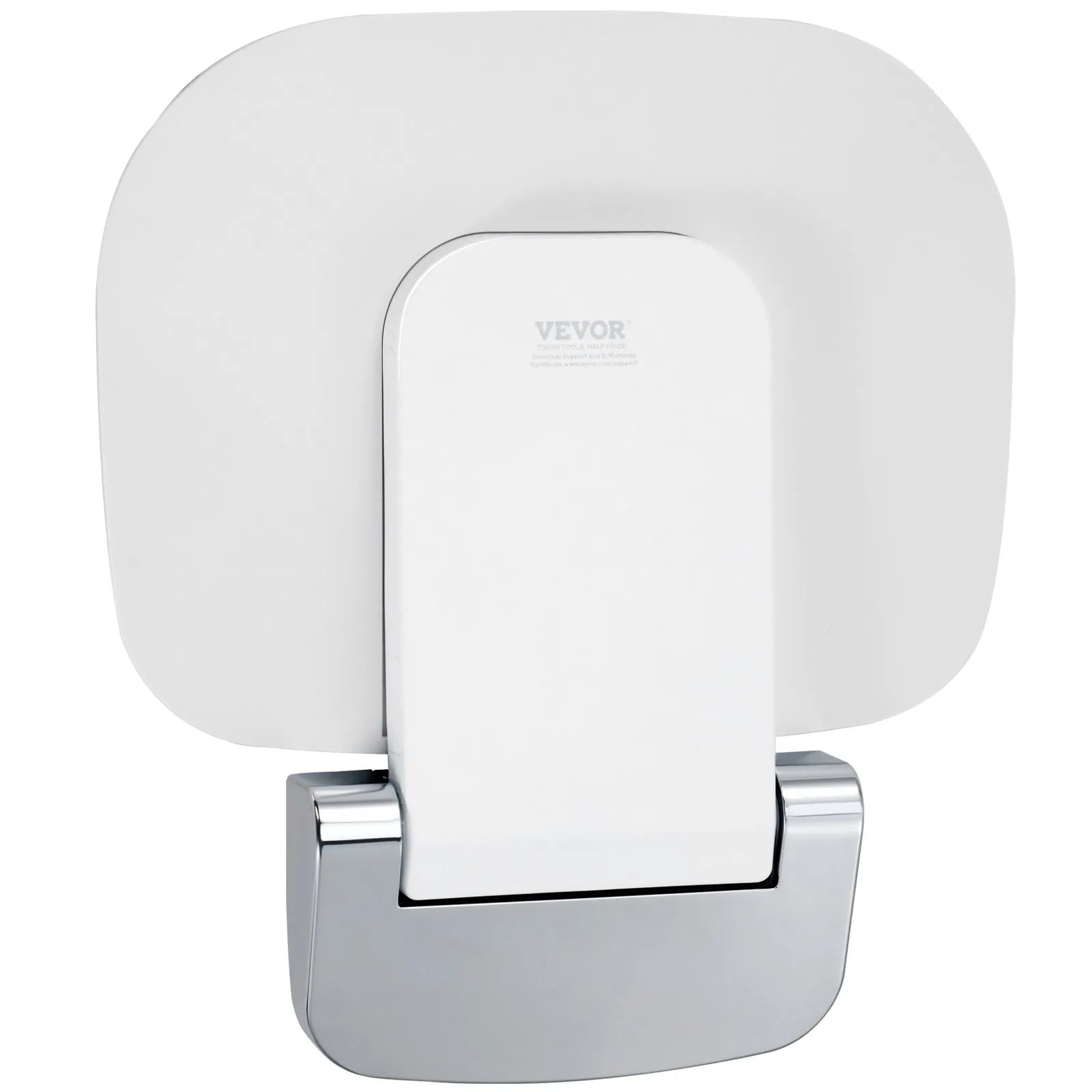 VEVOR Urea-formaldehyde Folding Shower Seat, 13.6'' x 12.8'' Unfolded, Wall Mounted Fold Up Shower Bench with 450 lbs Load Capacity, Space Saving Fold Down Shower Chair for Seniors Children Adults