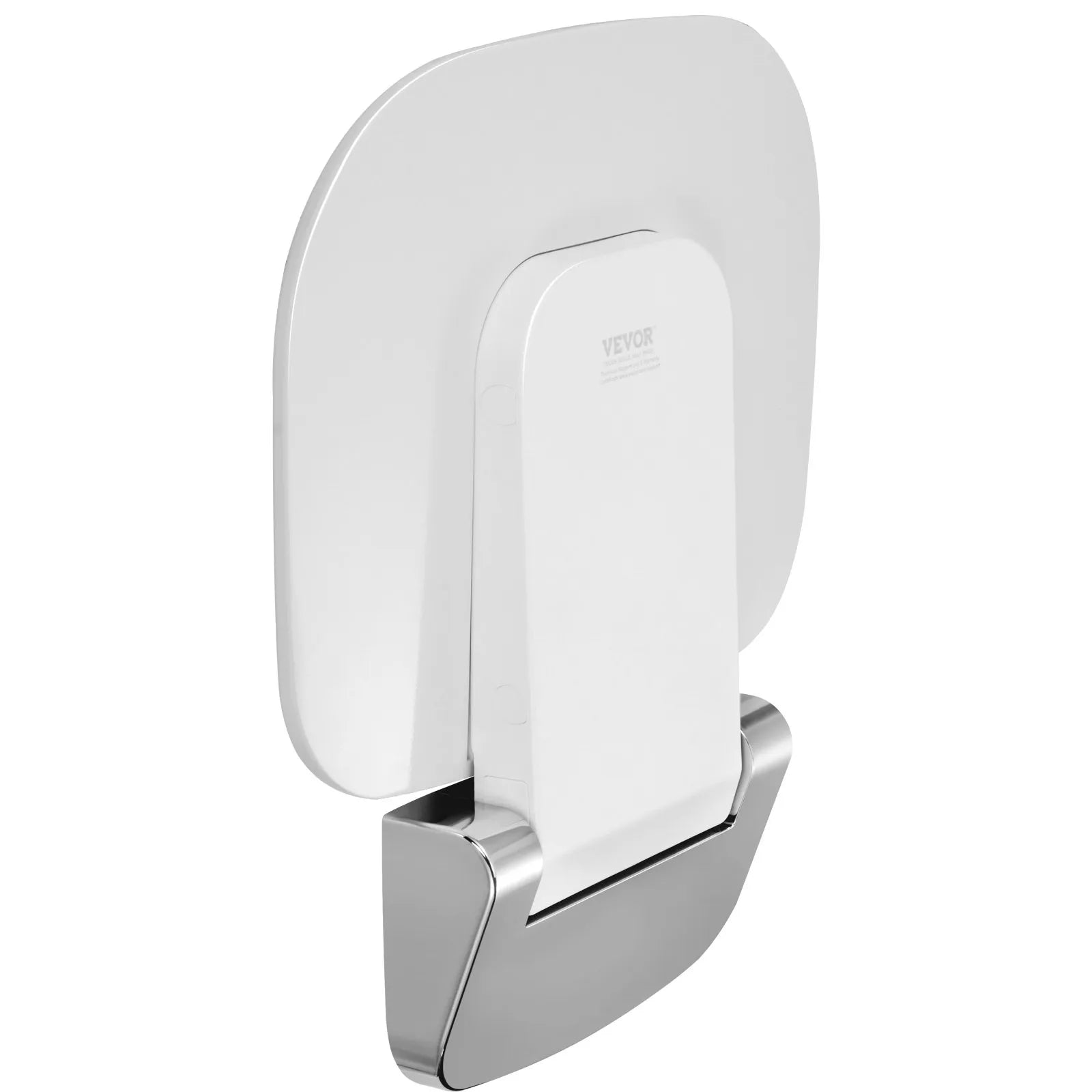 VEVOR Urea-formaldehyde Folding Shower Seat, 13.6'' x 12.8'' Unfolded, Wall Mounted Fold Up Shower Bench with 450 lbs Load Capacity, Space Saving Fold Down Shower Chair for Seniors Children Adults