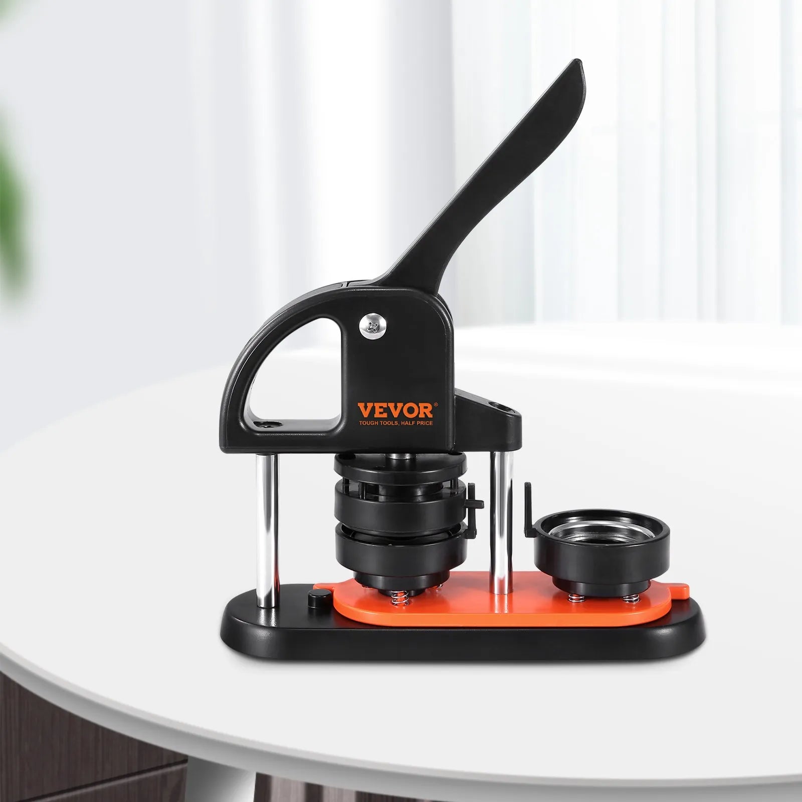 VEVOR Button Maker Machine, 2.28 inch/58mm Pin Maker, Installation-Free Badge Punch Press Kit, Children DIY Gifts Button Making Supplies with 100pcs Button Parts, Circle Cutter, Magic Book