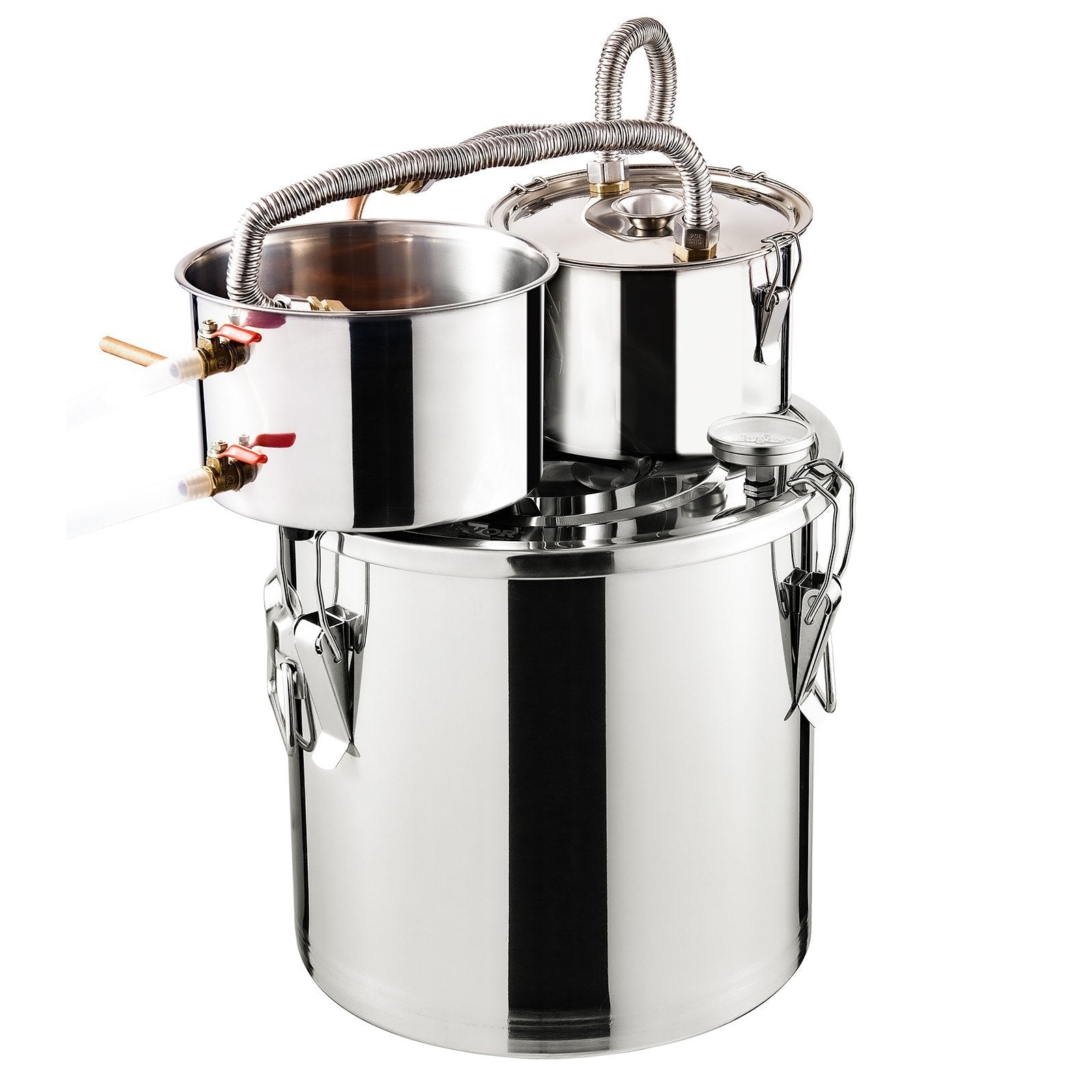 VEVOR Moonshine Still Water Alcohol Distiller 5Gal w/Thumper Keg & 8W Water Pump