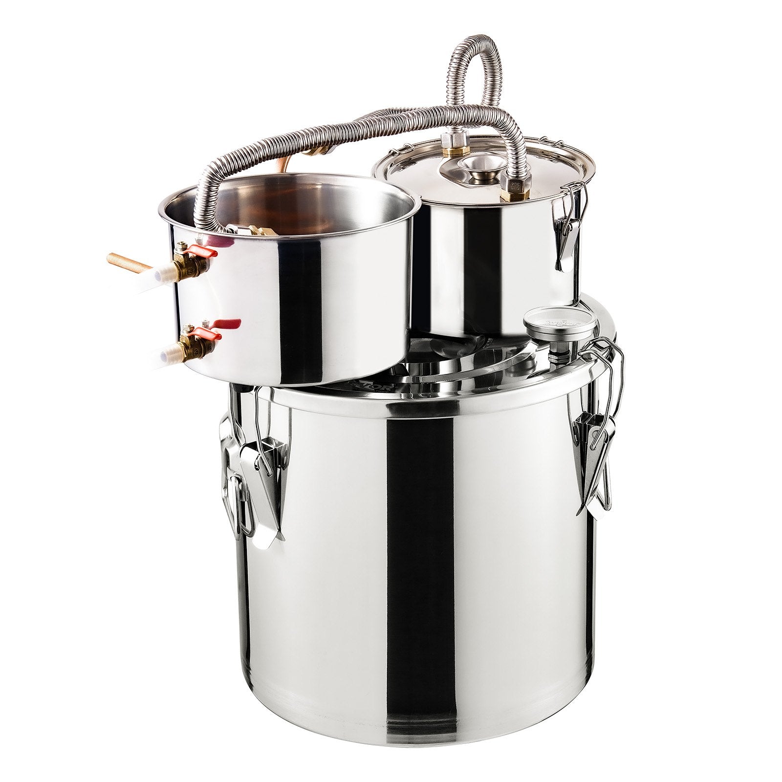 VEVOR Moonshine Still Water Alcohol Distiller 5Gal w/Thumper Keg & 8W Water Pump