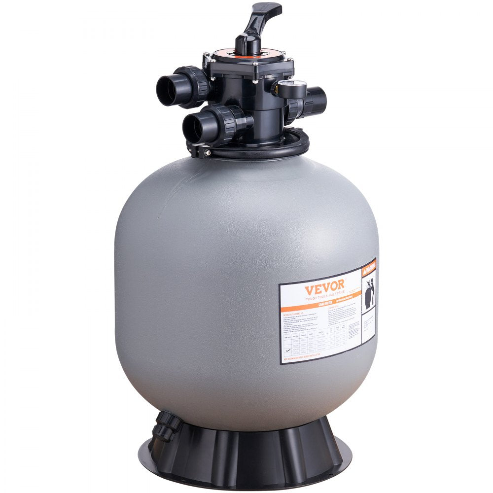 VEVOR Sand Filter 22" Above Inground Swimming Pool Sand Filter with 7-Way Valve