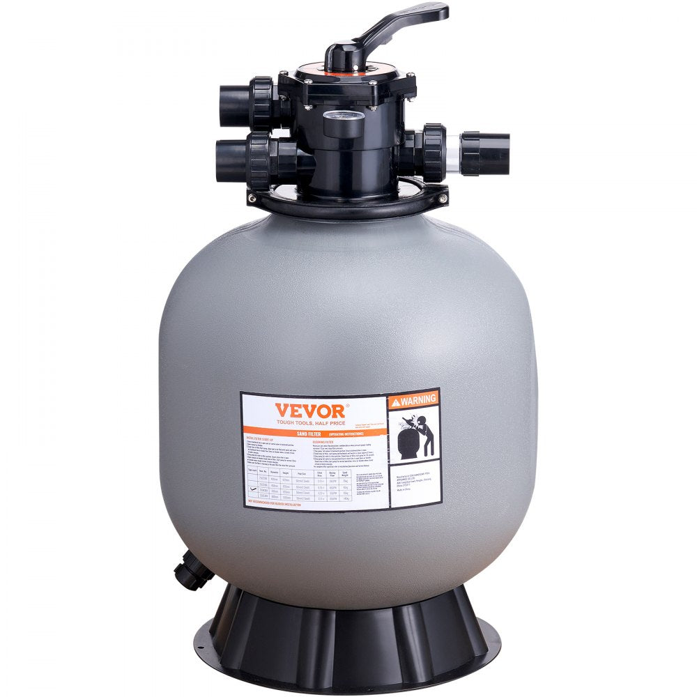 VEVOR Sand Filter 22" Above Inground Swimming Pool Sand Filter with 7-Way Valve