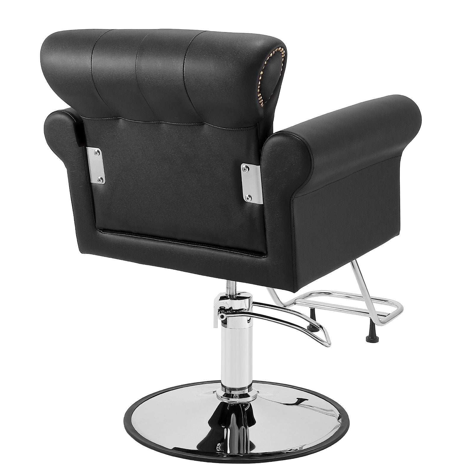 VEVOR Salon Chair, Barber Chair for Hair Stylist, Styling Chair with Heavy Duty Hydraulic Pump, 360° Swivel Hair Salon Chair with Footrest for Beauty Spa Shampoo, Max Load Weight 330 lbs, Black