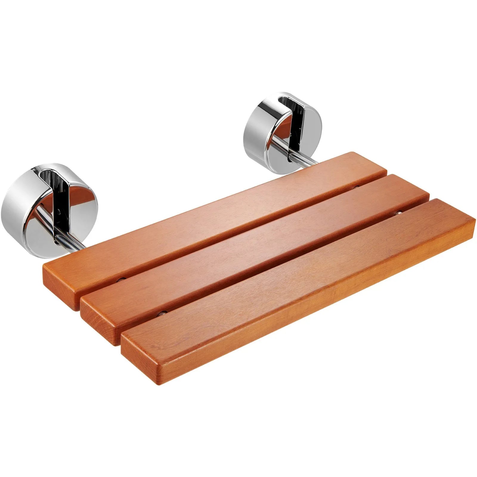 VEVOR Folding Teak Shower Seat 20.1" x 13.2" Wall Mounted Shower Bench 440 lbs
