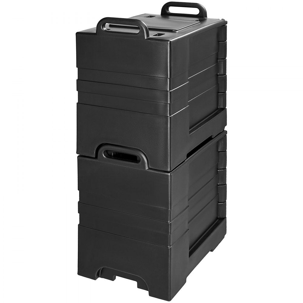 VEVOR Insulated Food Pan Carrier Stackable Catering Dishbox 81QTx 2 Chafing Dish