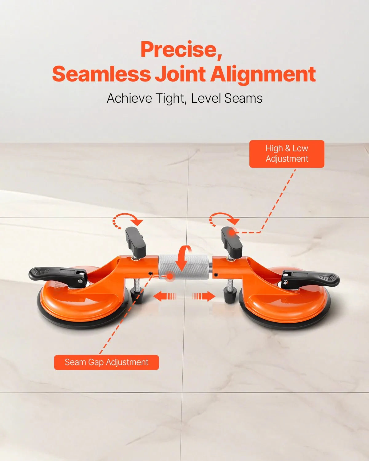 VEVOR Seamless Seam Setter 5" Suction Cup for Countertop Seam Joining & Leveling