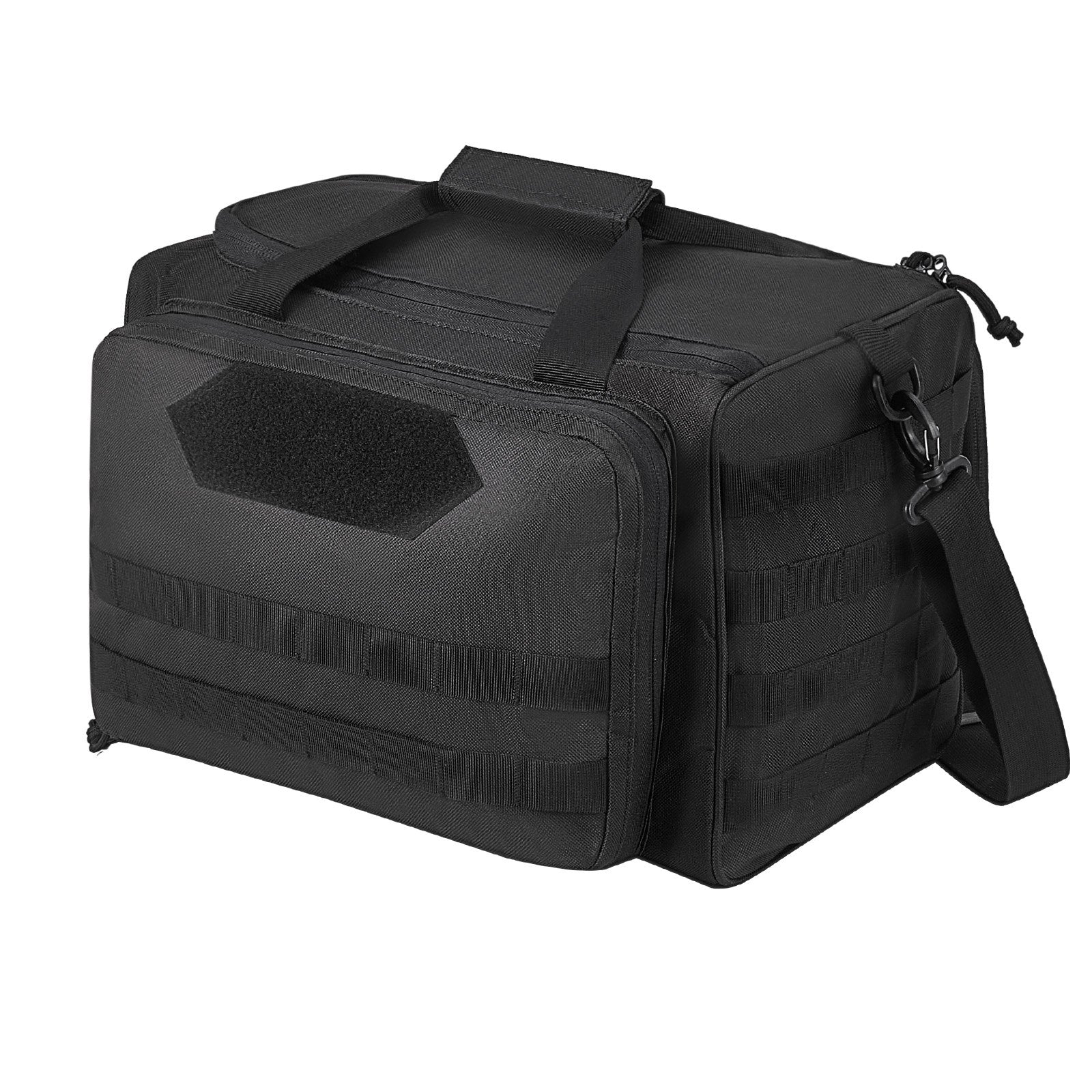 VEVOR Soft Pistol Case for 3 Pistols Handgun Bag Outdoor Hunting Shooting Black