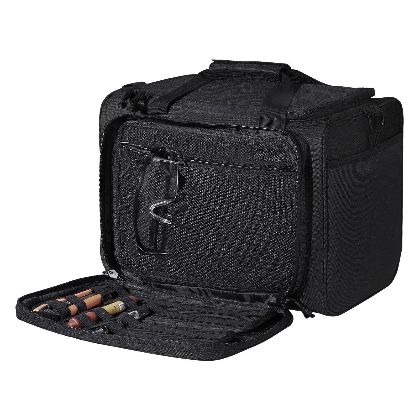 VEVOR Soft Pistol Case for 3 Pistols Handgun Bag Outdoor Hunting Shooting Black