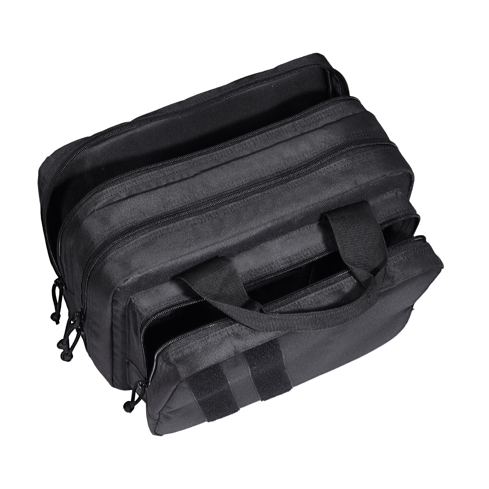 VEVOR Range Bag for 2 Pistols Tactical Gun Bag 2 Built-in Pistol Bags Black