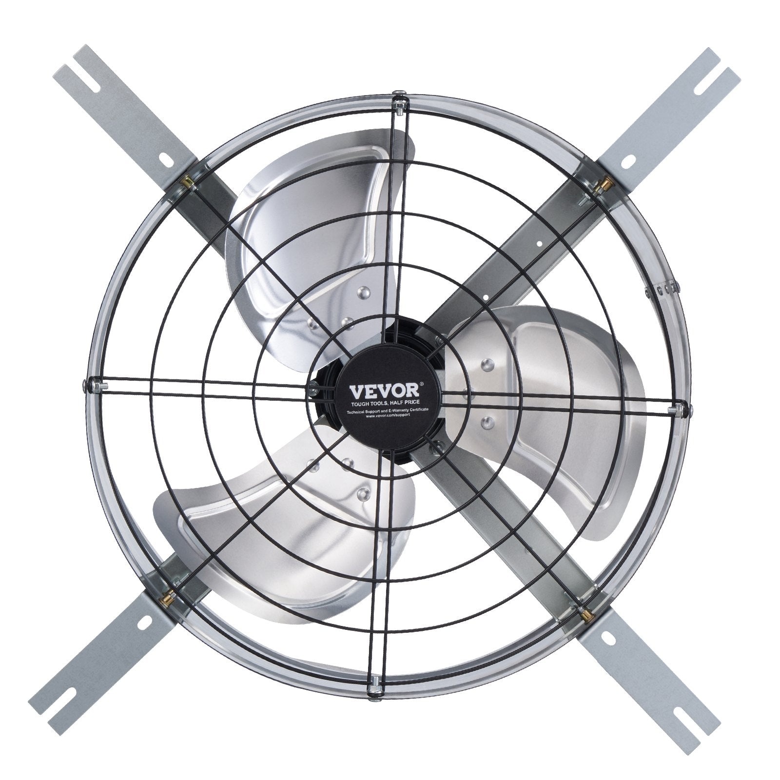 VEVOR 15" Gable Mount Fan 1300 CFM Attic Exhaust Fan with Adjustable Thermostat