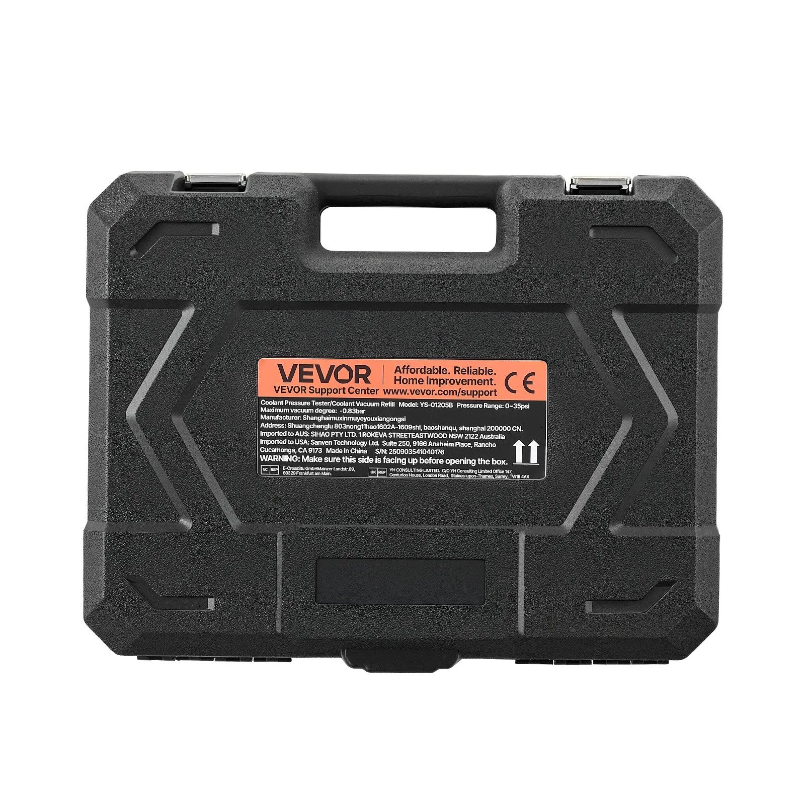 VEVOR Coolant Pressure Tester Kit, 47Pcs Radiator Vacuum Refill Kit with 3 Metal Adapters, Universal Fit, Automotive Cooling System Pressure Tester Tool, with Pressures Pump & Aluminum-Plastic Filler