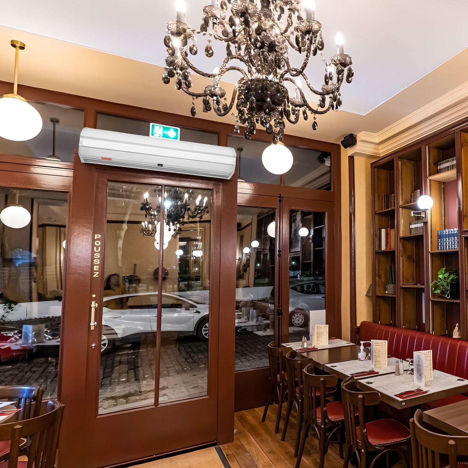 VEVOR 36" Commercial Indoor Air Curtain Super Power 2 Speeds 900CFM, Tested to UL Standards Wall Mounted Air Curtains for Doors, Indoor Over Door Fan with Heavy Duty Limit Switch, Easy-Install 110V Unheated